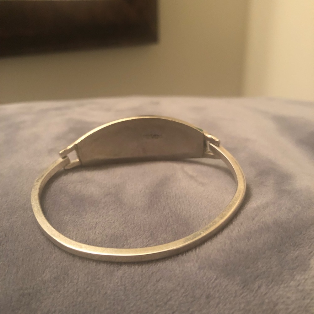 Alpaca silver bracelet (Mexico) - Picture 4 of 7